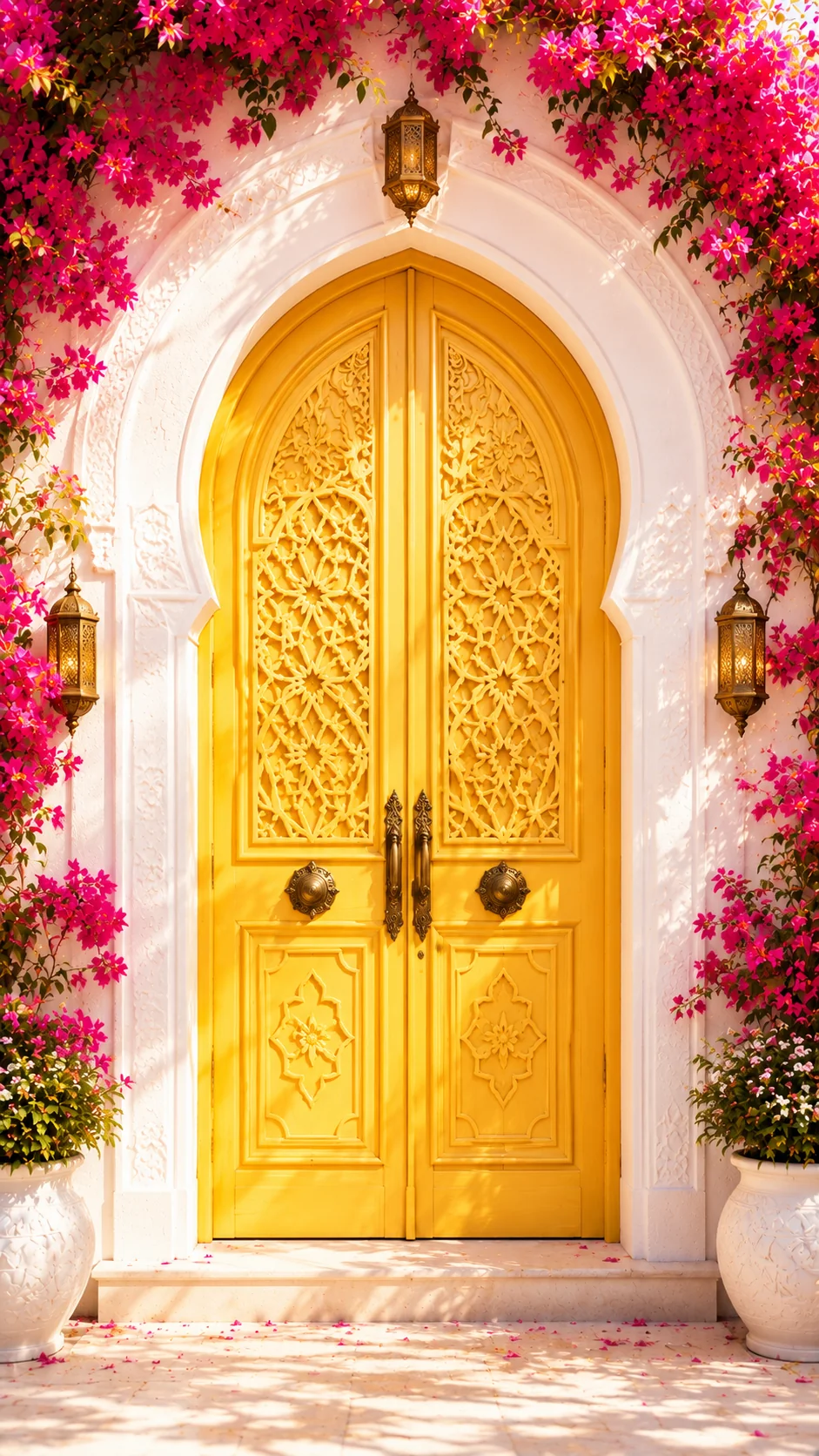 Door 4 - Gold Lattice